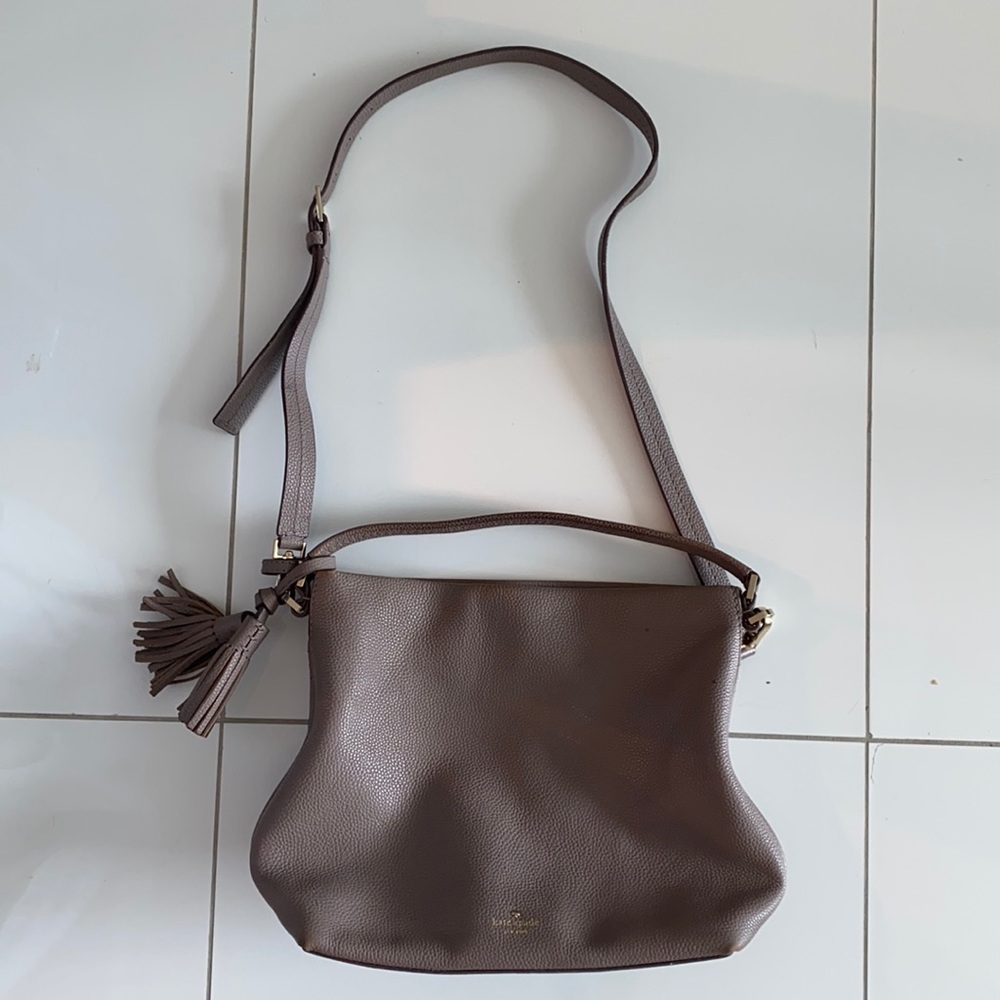Kate Spade beige crossbody shoulder handbag